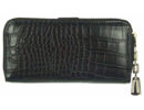 xtd zc553 fekete krokodilmintás műbőr pénztárca eleje