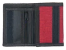 Kép 4/7 - Sport, zsebes,, láncos bordó textil pénztárca egyszer kihajtva
