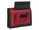 Kép 3/7 - Sport, zsebes, láncos bordó textil pénztárca külső zsebe