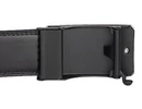 Kép 2/4 - Ramsey 441 fekete 3,5x120 cm racsnis öv csatjának belső fele