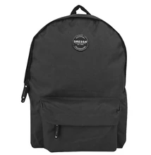 Dressa kiugró zsebes fekete hátizsák