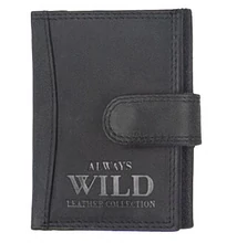 Always Wild 86673x fekete nyersbőr kártyatartó