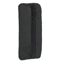 1 részes fekete bőr kulcstartó