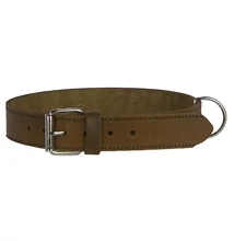 3 cm széles szélnyomott keki bőr nyakörv