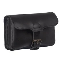 2 részes nagy marhabőr fekete övtáska