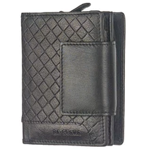 Lascala dgn11259-fekete női bőr pénztárca