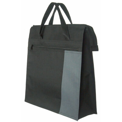 Fekete-szürke bevásárló táska
