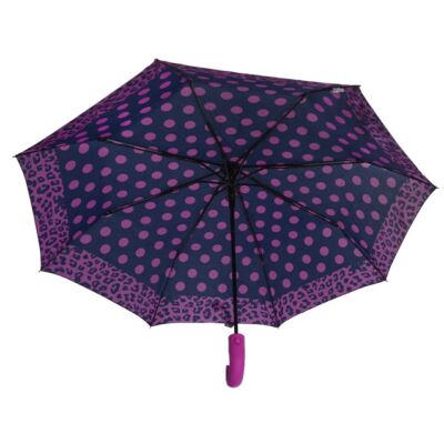 38282 lila pöttyös sötétkék esernyő