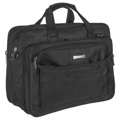 Ormi 99006 bővíthető fekete laptoptartós táska