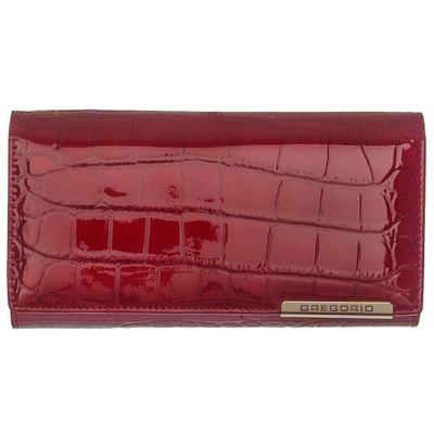 Gregorio bc1021 piros lakkbőr pénztárca