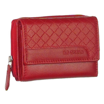 LaScala dgn36 kicsi piros női bőr pénztárca