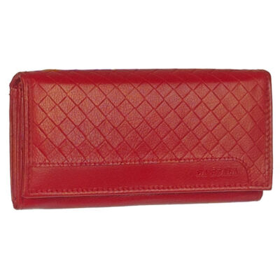 La Scala dgn1958 piros női bőr pénztárca