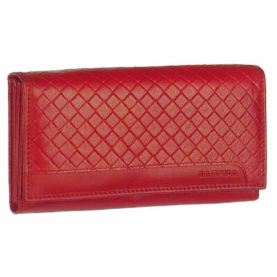 La scala dgn31 piros női bőr pénztárca