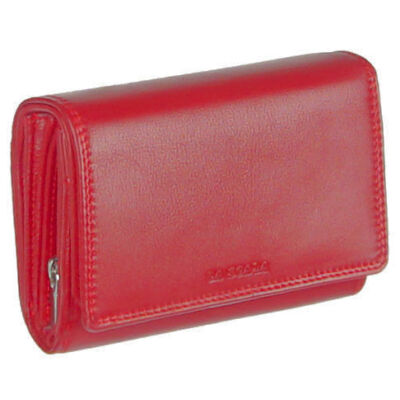 Lascala dn57006 piros női bőr pénztárca
