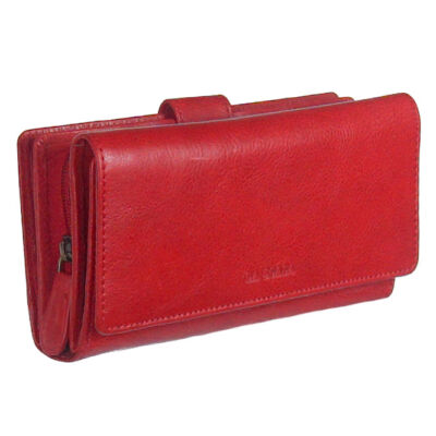 La Scala pop452 piros női bőr pénztárca