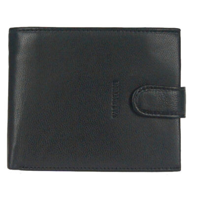 Valentini 306-298 fekete puha bőr pénztárca
