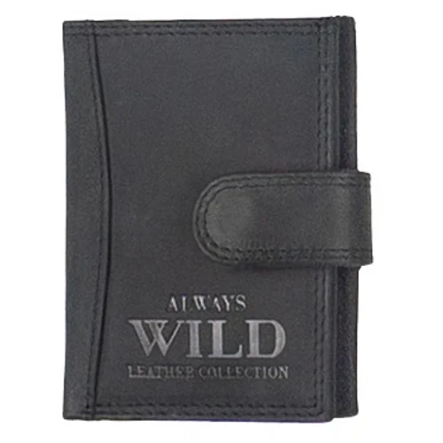 Always Wild 86673x fekete nyersbőr kártyatartó