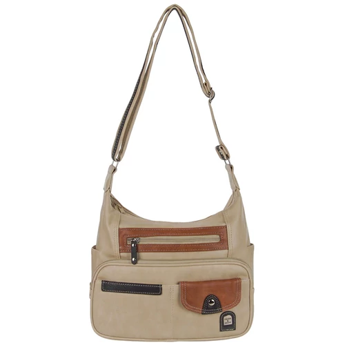 Charm-shape bg15115 kombinát drapp női válltáska