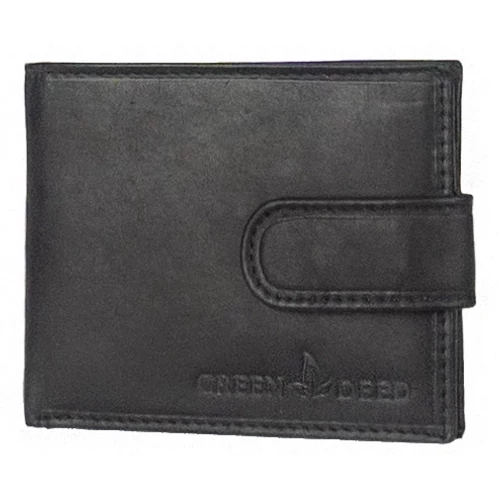 Green deed agd30809t fekete bőr pénztárca, kártyatartó