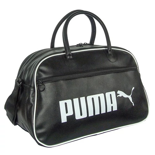 Fekete műbőr Puma utazótáska