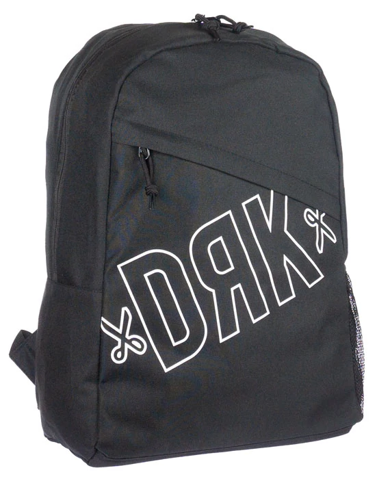 2 + 1 zsebes fekete laptoptartós vászon hátizsák Dorko