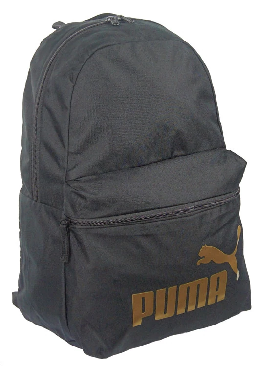 1 + 1 zsebes  fekete vászon hátizsák Puma