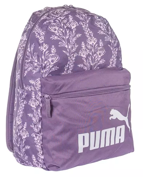 1 + 1 zsebes mintás lila vászon hátizsák Puma