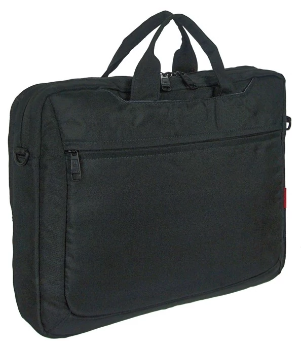 Fekete gyöngyvászon laptoptartós táska Gabol