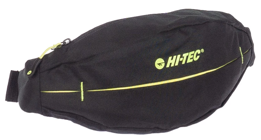 Egy cipzáros fekete vászon övtáska HI-TEC