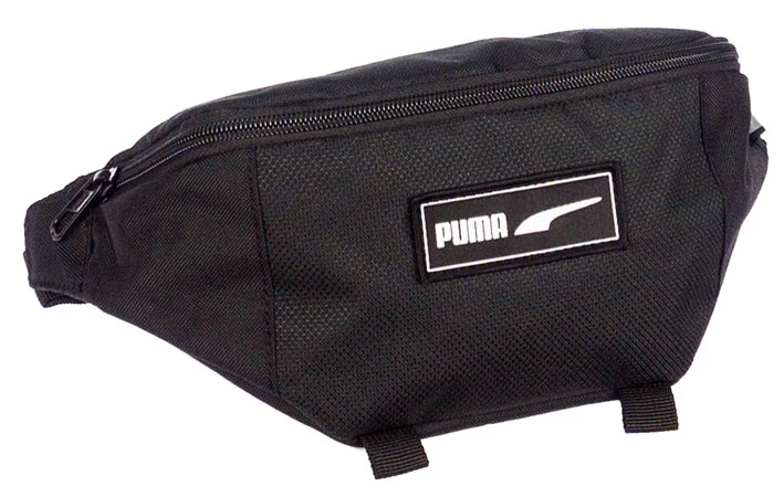 Két cipzáros fekete vászon övtáska Puma