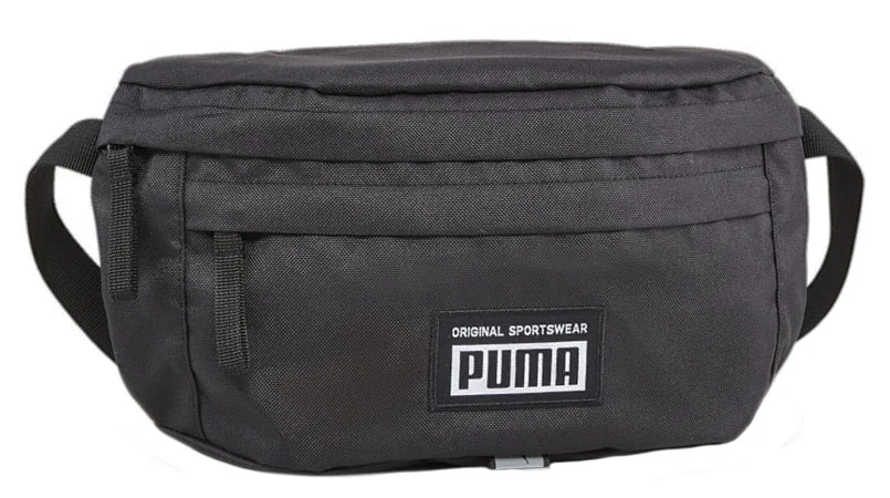 Nagy méretű, 2 részes fekete Puma vászon övtáska