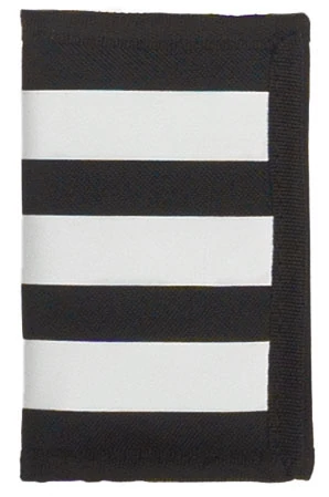 Fekete tépőzáras textil pénztárca Adidas