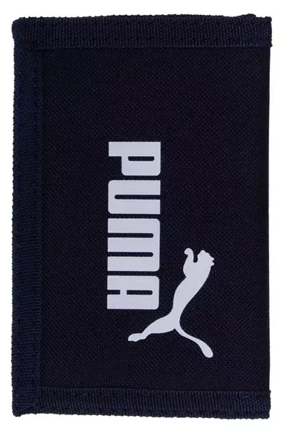 Sötétkék tépőzáras textil pénztárca Puma