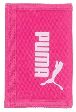 Sötétpink tépőzáras textil pénztárca Puma