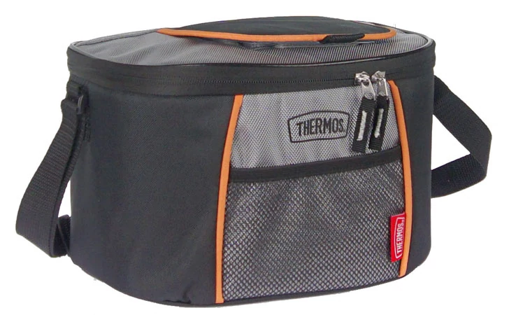 Varrat nélküli fekete-szürke termotáska 5 l Thermos